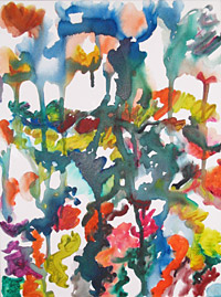 Dschungelblüten, 2006, Acryl/Leinen, 80x60 cm