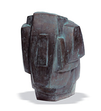 Hephaistos-Kopf, 1989, Bronze, 39 cm