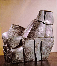 Ägypterin, 1987, Serpentin, 55 cm